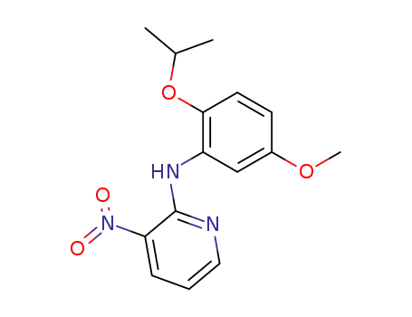 Molecular Structure of 151598-63-9 (2-(2-Isopropoxy-5-methoxyanilino)-3-nitropyridine)