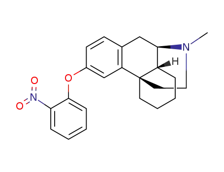 Molecular Structure of 67562-67-8 ((-)-3-(o-nitro)phenoxy-N-methylmorphinan)