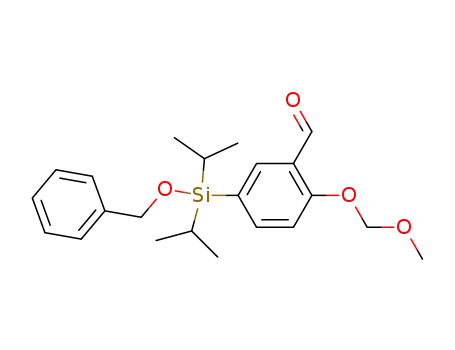5-[bis(1-methylethyl)(phenylmethoxy)silyl]-2-(methoxymethoxy)benzaldehyde