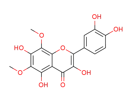 Molecular Structure of 96887-23-9 (4H-1-Benzopyran-4-one,
2-(3,4-dihydroxyphenyl)-3,5,7-trihydroxy-6,8-dimethoxy-)