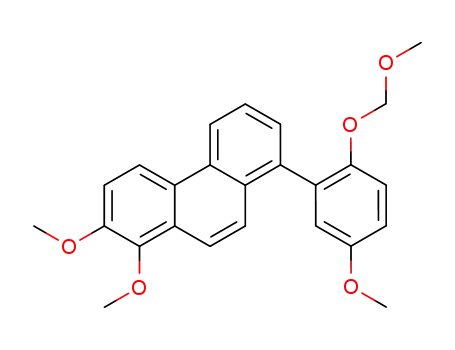 Molecular Structure of 172980-32-4 (1,2-Dimethoxy-8-<5-methoxy-2-(methoxymethoxy)phenyl>phenanthrene)