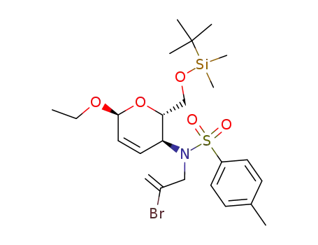 N-(2-Bromo-allyl)-N-[(2S,3S,6S)-2-(tert-butyl-dimethyl-silanyloxymethyl)-6-ethoxy-3,6-dihydro-2H-pyran-3-yl]-4-methyl-benzenesulfonamide