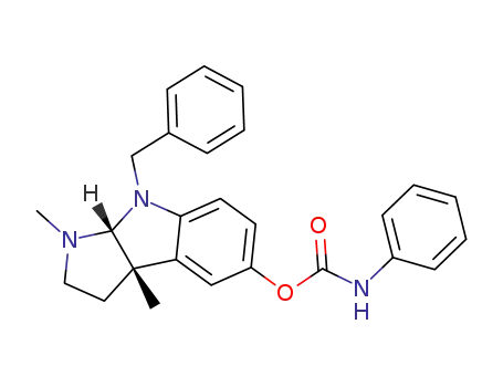 Phenyl-carbamic acid (3aS,8aR)-8-benzyl-1,3a-dimethyl-1,2,3,3a,8,8a-hexahydro-pyrrolo[2,3-b]indol-5-yl ester