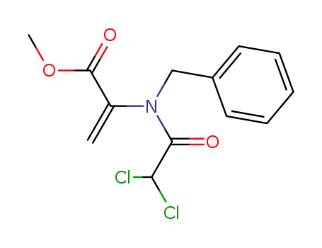methyl 2-(N-benzyl-2,2-dichloroethanamido)propenoate