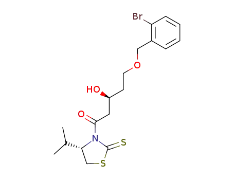 (S)-5-(2-Bromo-benzyloxy)-3-hydroxy-1-((S)-4-isopropyl-2-thioxo-thiazolidin-3-yl)-pentan-1-one