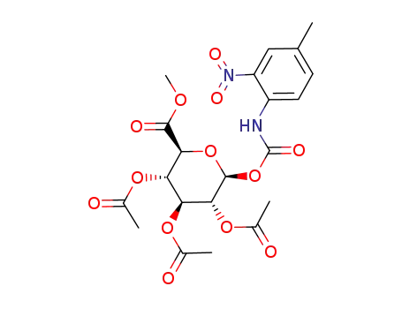 (2S,3S,4S,5R,6S)-3,4,5-Triacetoxy-6-(4-methyl-2-nitro-phenylcarbamoyloxy)-tetrahydro-pyran-2-carboxylic acid methyl ester