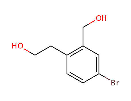 Molecular Structure of 207804-92-0 (2-(4-Bromo-2-hydroxymethyl-phenyl)-ethanol)