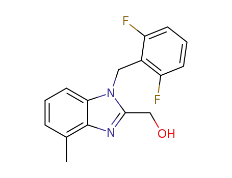 (1-((2,6-Difluorophenyl)methyl)-4-methylbenzimidazol-2-yl)methan-1-ol