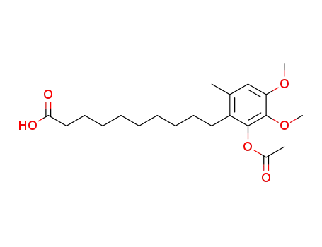 Benzenedecanoic acid, 2-(acetyloxy)-3,4-dimethoxy-6-methyl-
