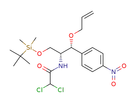 N-[(1R,2R)-2-Allyloxy-1-(tert-butyl-dimethyl-silanyloxymethyl)-2-(4-nitro-phenyl)-ethyl]-2,2-dichloro-acetamide