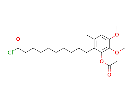 Benzenedecanoyl chloride, 2-(acetyloxy)-3,4-dimethoxy-6-methyl-