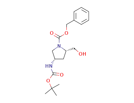 tert-butyl (3S,5S)-1-((benzyloxy)carbonyl)-5-(hydroxymethyl)pyrrolidin-3-ylcarbamate