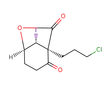6-Oxabicyclo[3.2.1]octane-2,7-dione, 1-(3-chloropropyl)-8-iodo-,
(1R,5R,8R)-