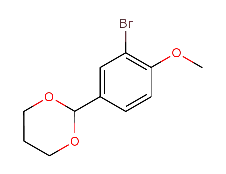 Molecular Structure of 208399-74-0 (2-(3-bromo-4-methoxyphenyl)-1,3-dioxane)