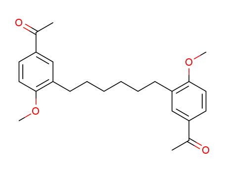 Ethanone, 1,1'-[1,6-hexanediylbis(4-methoxy-3,1-phenylene)]bis-