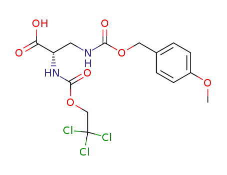 N<sup>3</sup>-(p-methoxybenzyloxycarbonyl)-N<sup>2</sup>-(2,2,2-trichloroethoxycarbonyl)-L-2,3-diaminopropanoic acid