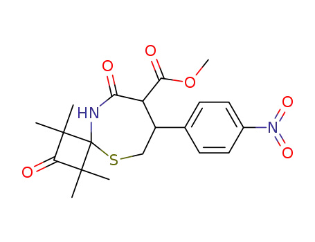 5-Thia-10-azaspiro[3.6]decane-8-carboxylic acid,
1,1,3,3-tetramethyl-7-(4-nitrophenyl)-2,9-dioxo-, methyl ester, cis-