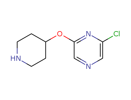 2-CHLORO-6-(4-PIPERIDINYLOXY)PYRAZINE