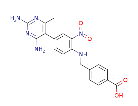Benzoic acid, 4-[[[4-(2,4-diamino-6-ethyl-5-pyrimidinyl)-2-nitrophenyl]amino]methyl]-