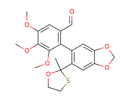 2-<2''-(2''-methyl-1'',3''-oxathiolane)>-4,5-methylenedioxy-4',5',6'-trimethoxy-1,1'-biphenyl-2'-carboxaldehyde