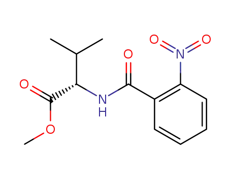 Molecular Structure of 27262-02-8 (L-Valine, N-(2-nitrobenzoyl)-, methyl ester)