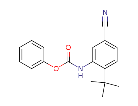 N'-<5-cyano-2-(1,1-dimethylethyl)phenyl>carbamic acid phenyl ester
