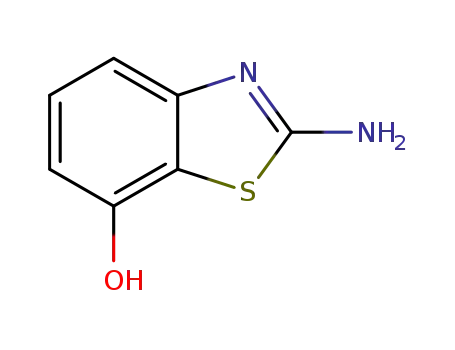 Molecular Structure of 62715-76-8 (7-Benzothiazolol,2-amino-(9CI))