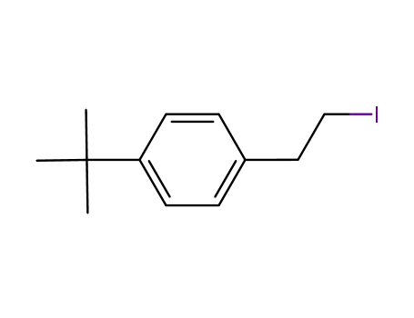 Molecular Structure of 928775-87-5 (Benzene, 1-(1,1-dimethylethyl)-4-(2-iodoethyl)-)