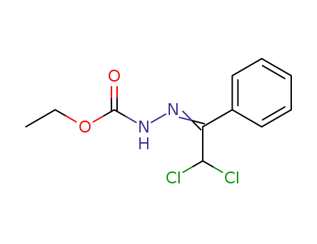 Hydrazinecarboxylic acid, (2,2-dichloro-1-phenylethylidene)-, ethyl ester