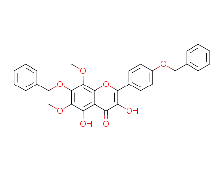 7-Benzyloxy-2-(4-benzyloxy-phenyl)-3,5-dihydroxy-6,8-dimethoxy-chromen-4-one