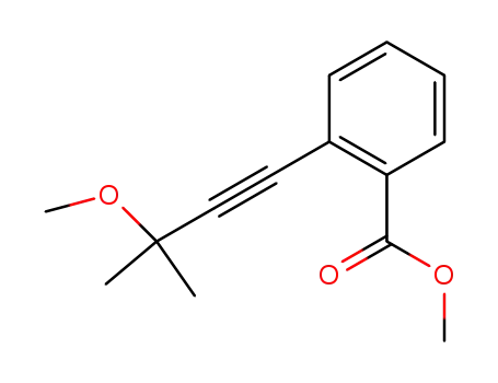 Benzoic acid, 2-(3-methoxy-3-methyl-1-butynyl)-, methyl ester