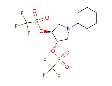 Methanesulfonic acid, trifluoro-, (3S,4S)-1-cyclohexyl-3,4-pyrrolidinediyl
ester