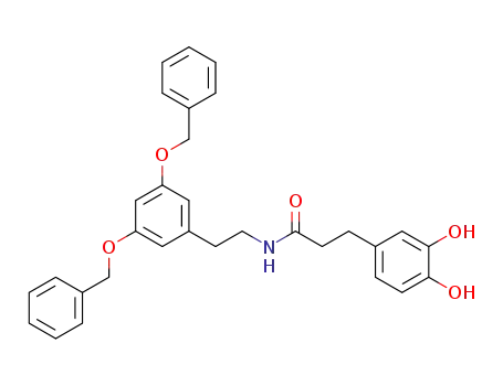 N-[2-(3,5-Bis-benzyloxy-phenyl)-ethyl]-3-(3,4-dihydroxy-phenyl)-propionamide
