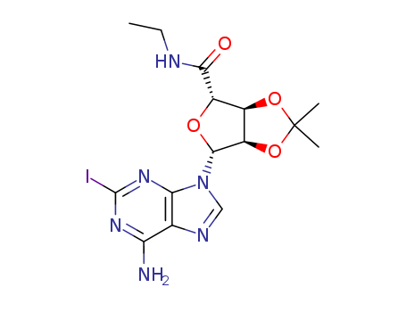 (3aS,4S,6R,6aR)-6-(6-amino-2-iodo-9H-purin-9-yl)-N-ethyl-2,2-dimethyltetrahydrofuro[3,4-d][1,3]dioxole-4-carboxamide