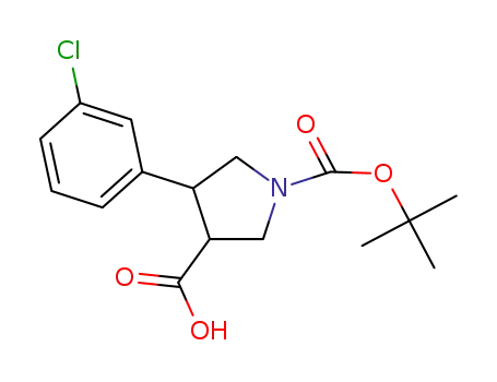 1-(tert-Butoxycarbonyl)-4-(3-chlorophenyl)pyrrolidine-3-carboxylic acid