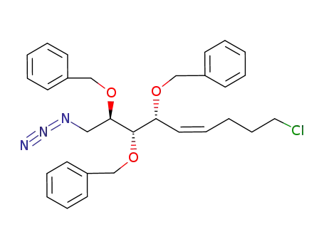 (2R,3S,4R,5Z)-1-azido-2,3,4-tri(benzyloxy)-9-chloro-5-nonene