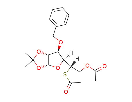 6-O-acetyl-5-S-acetyl-3-O-benzyl-1,2-O-isopropylidene-5-thio-β-L-idofuranose