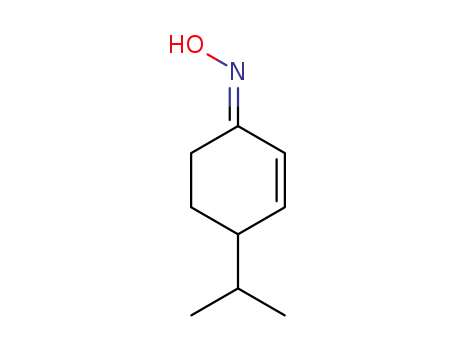 Molecular Structure of 215456-39-6 (2-Cyclohexen-1-one,4-(1-methylethyl)-,oxime(9CI))