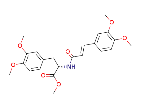 L-Tyrosine,
N-[3-(3,4-dimethoxyphenyl)-1-oxo-2-propenyl]-3-methoxy-O-methyl-,
methyl ester, (E)-
