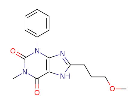 1H-Purine-2,6-dione,
3,7-dihydro-8-(3-methoxypropyl)-1-methyl-3-phenyl-