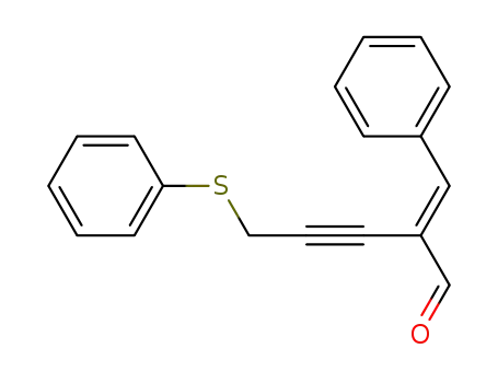 2-[1-Phenyl-meth-(E)-ylidene]-5-phenylsulfanyl-pent-3-ynal