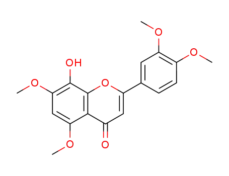 4H-1-Benzopyran-4-one,
2-(3,4-dimethoxyphenyl)-8-hydroxy-5,7-dimethoxy-