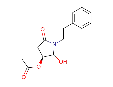 (4S)-4-(Acetyloxy)-5-hydroxy-1-(2-phenylethyl)-2-pyrrolidinone
