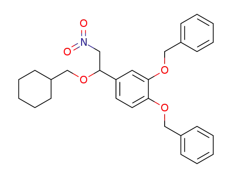 Molecular Structure of 174318-92-4 (1-(3,4-dibenzyloxyphenyl)-2-nitroethylmethylcyclohexyl ether)