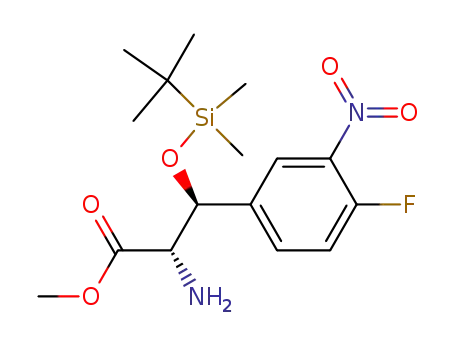(2S,3S)-2-Amino-3-(tert-butyl-dimethyl-silanyloxy)-3-(4-fluoro-3-nitro-phenyl)-propionic acid methyl ester