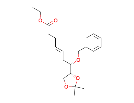 (E)-(S)-7-Benzyloxy-7-((R)-2,2-dimethyl-[1,3]dioxolan-4-yl)-hept-4-enoic acid ethyl ester