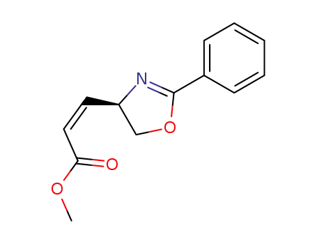 2-Propenoic acid, 3-[(4R)-4,5-dihydro-2-phenyl-4-oxazolyl]-, methyl
ester, (2Z)-