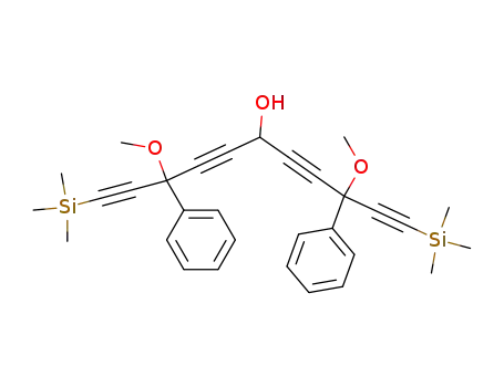 3,9-Dimethoxy-3,9-diphenyl-1,11-bis-trimethylsilanyl-undeca-1,4,7,10-tetrayn-6-ol