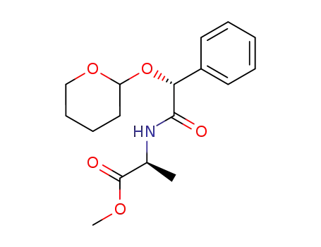 (2R)-methyl N-[2-phenyl-2-[tetrahydropyran-(2RS)-2-yloxy]acetyl]-L-alaninate
