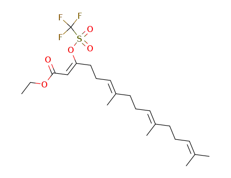 ethyl (2Z,6E,10E)-7,11,15-trimethyl-3-(trifluoromethylsulfonyloxy)-2,6,10,14-hexadecatetraenoate